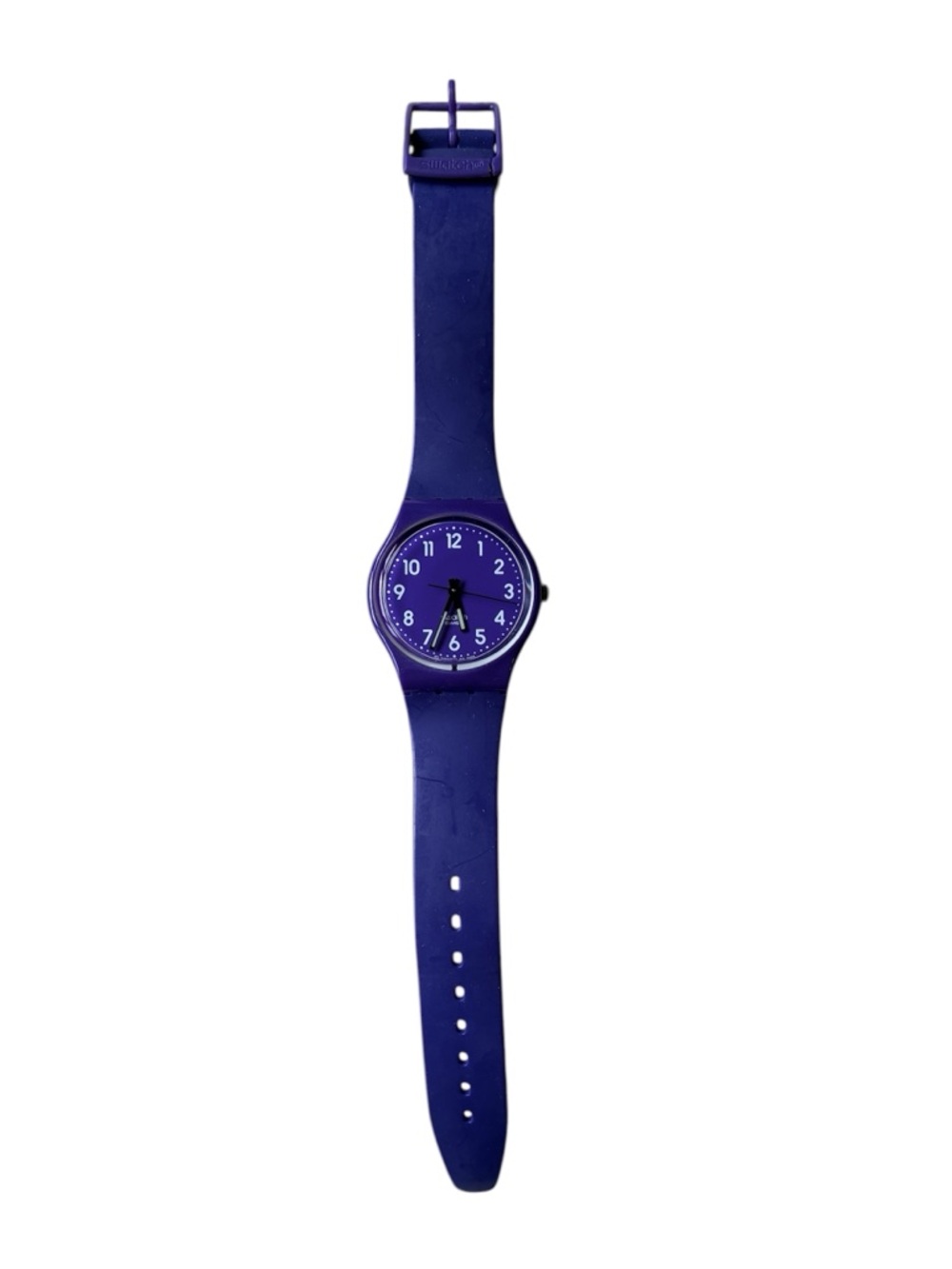 Swatch Unisex Purple Watch with White Numerals